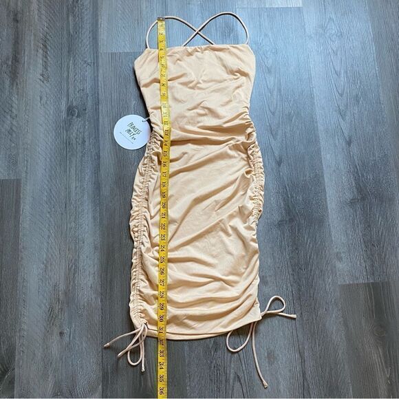 Princess Polly Dress Maeve Mini Beige US 2 Stretch Party - Picture 9 of 12